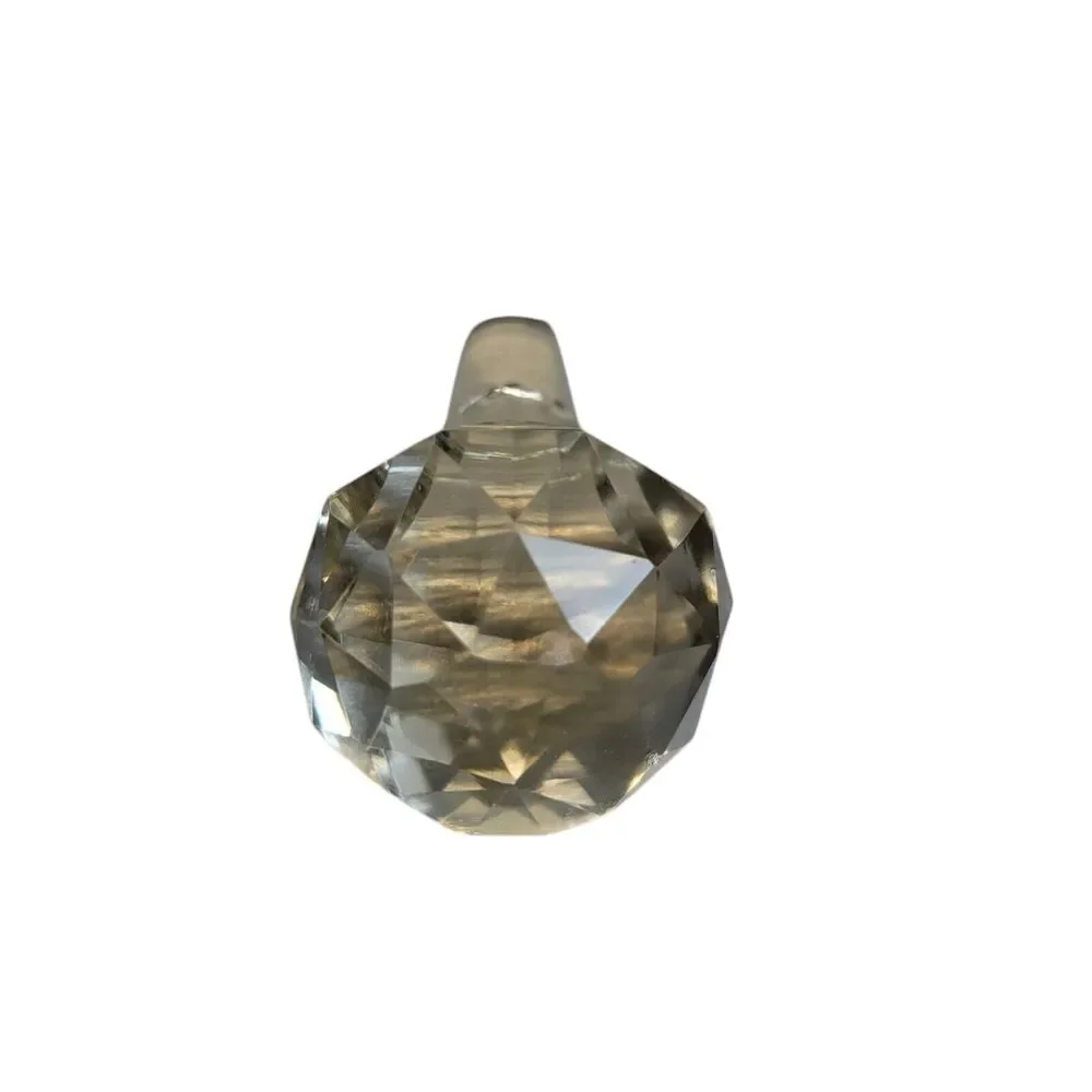Vintage Leaded Crystal‎ Decanters With Golf Ball Stopper 6.5